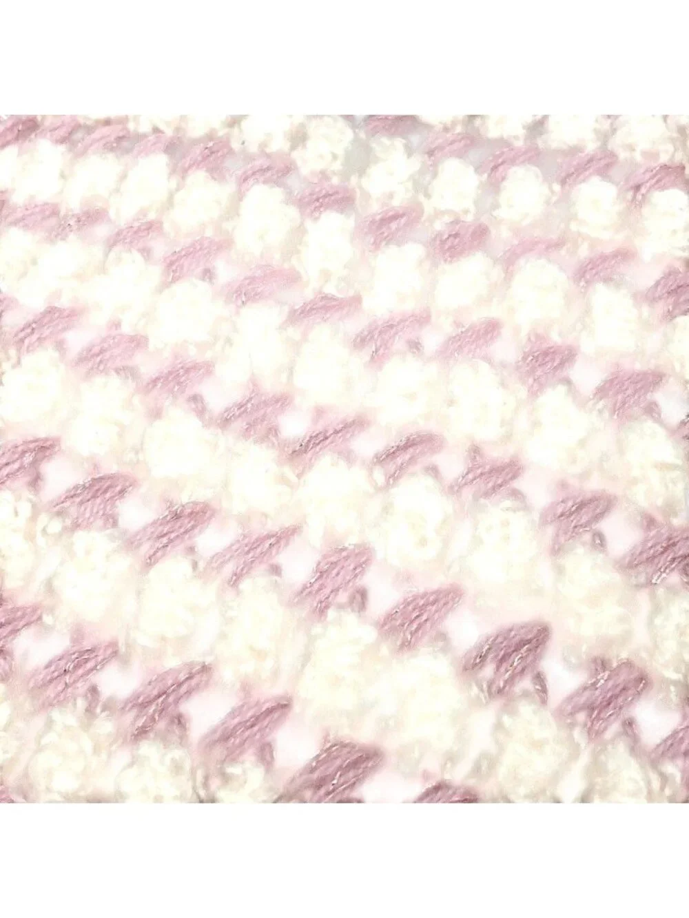 Chanel Scarf CC Logo Braided Cashmere White